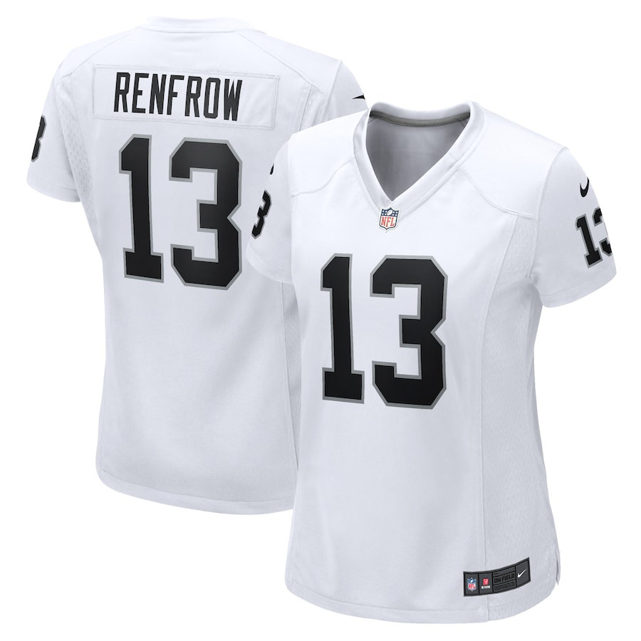 Hunter Renfrow 13 Las Vegas Raiders Women Game Jersey - White JS4082 Saliibo