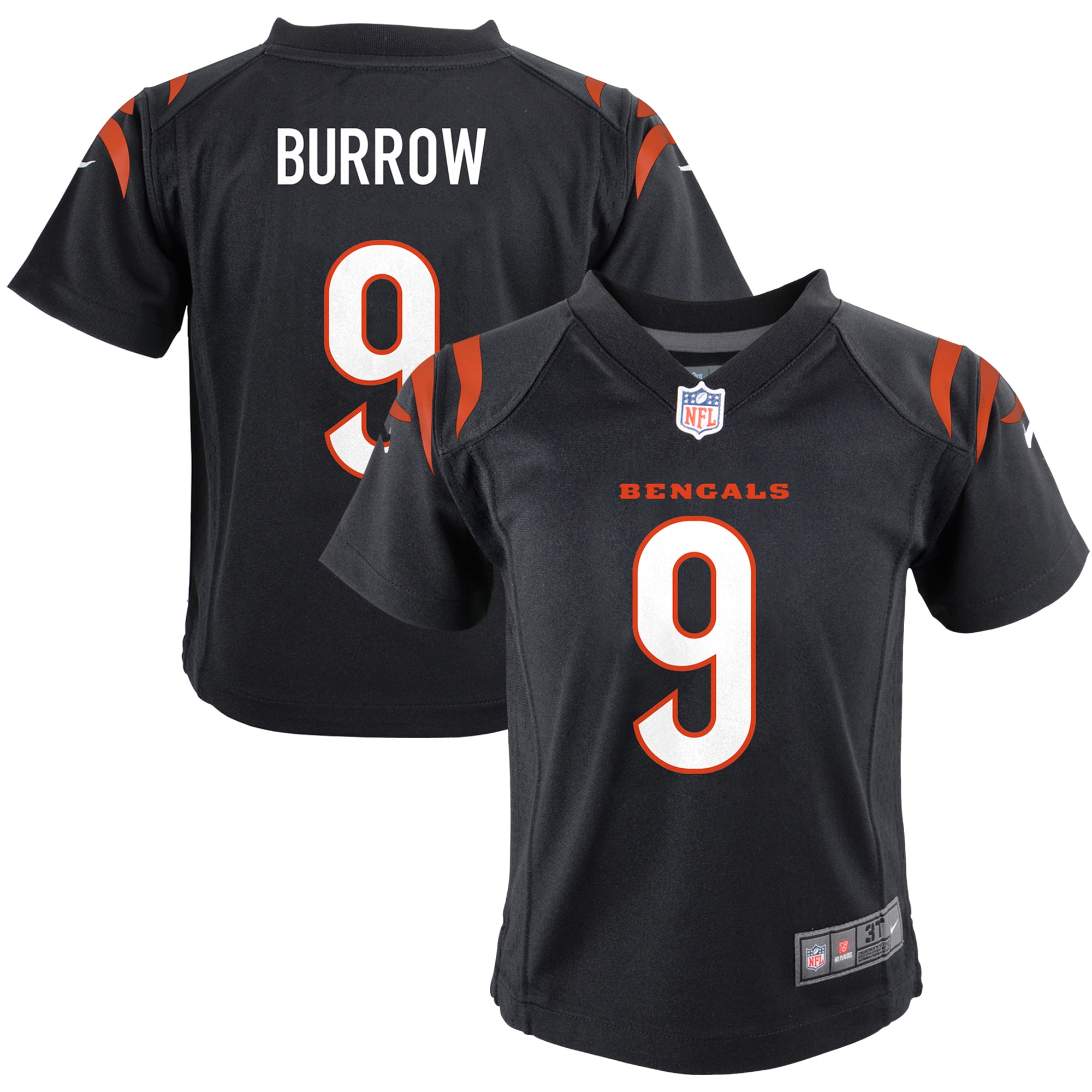Infant Cincinnati Bengals Joe Burrow Black Game Jersey JS4462 Saliibo