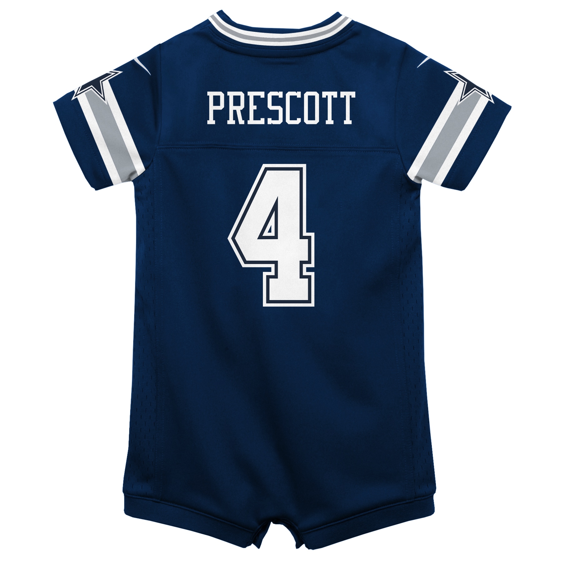 Infant Dallas Cowboys Dak Prescott Navy Game Jersey Romper JS6102 Saliibo - Image 3
