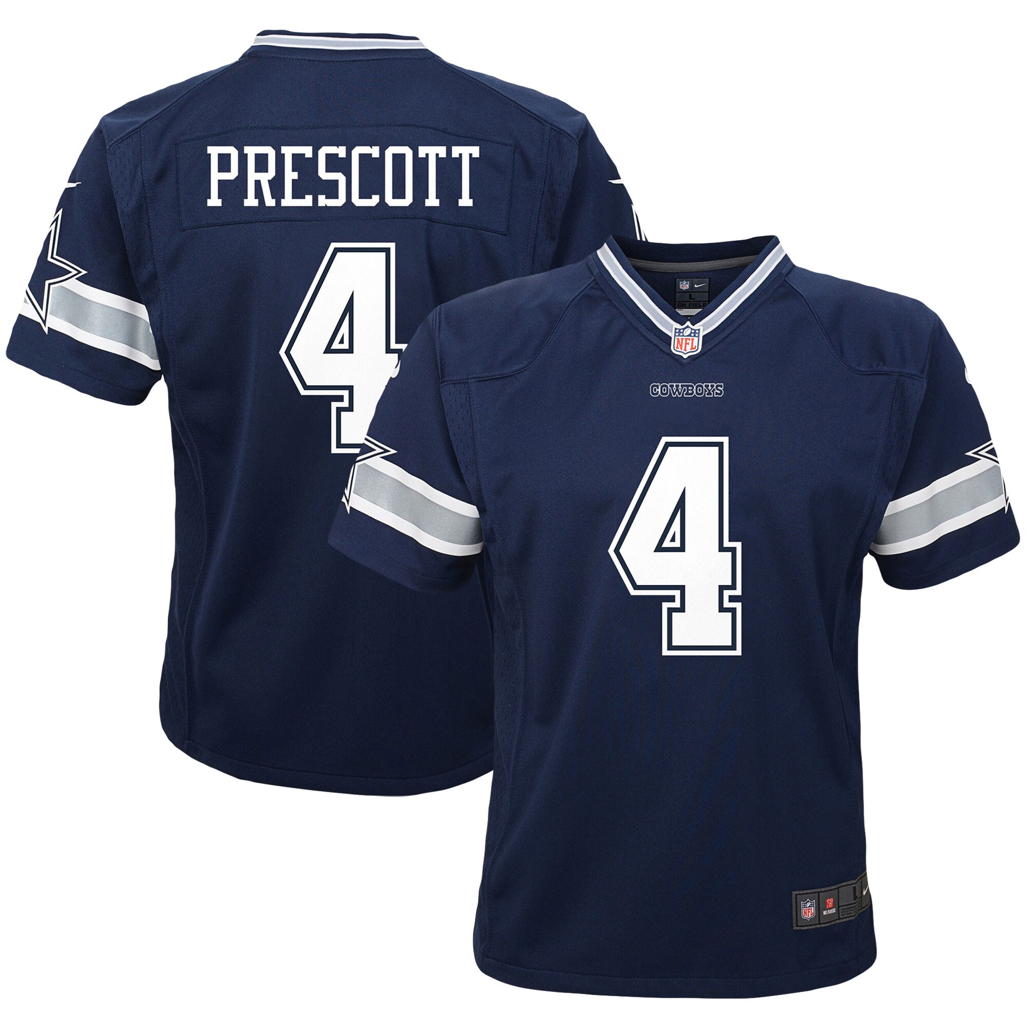 Infant Dallas Cowboys Dak Prescott Navy Player Game Jersey JS9443 Saliibo