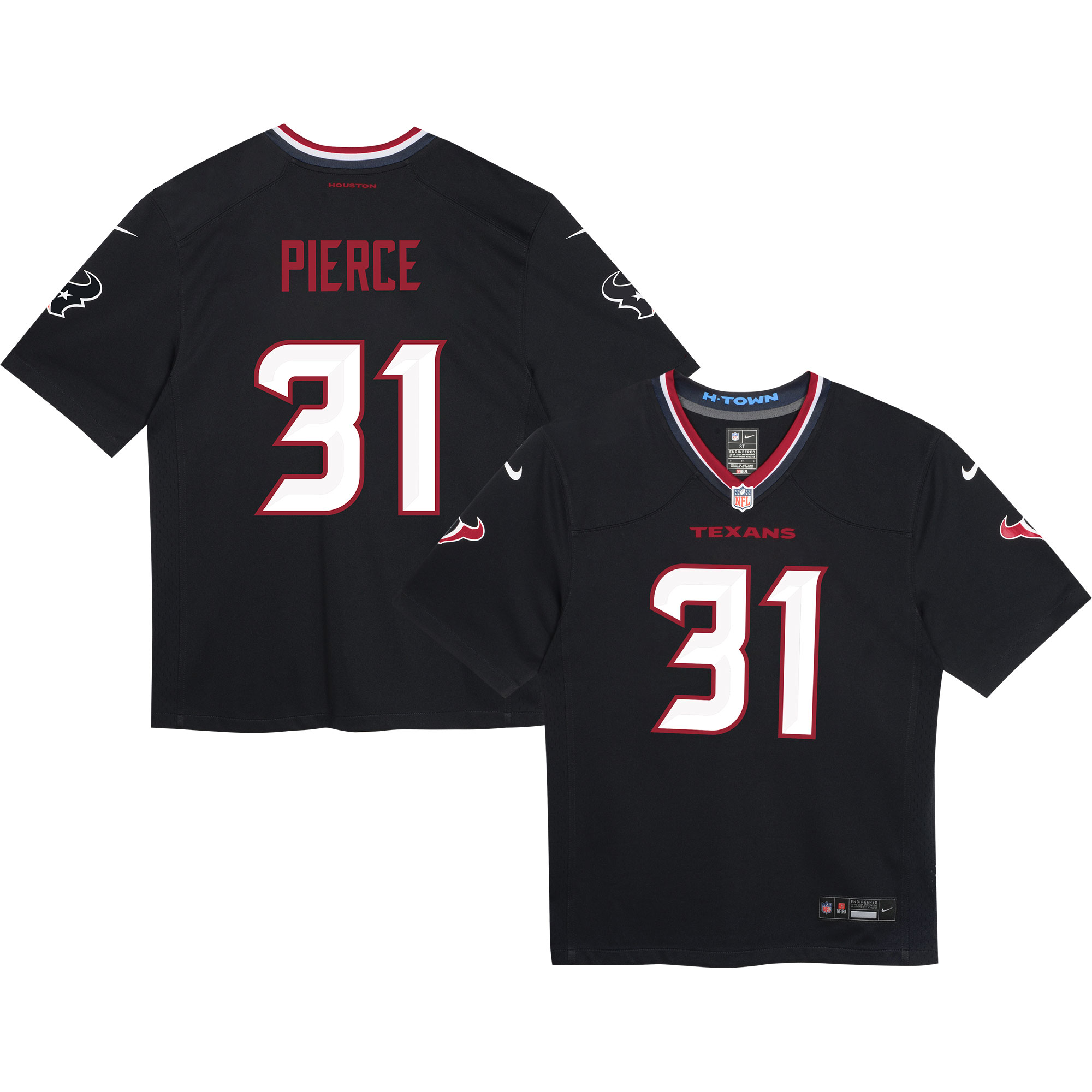 Infant Houston Texans Dameon Pierce Navy Game Jersey JS6388 Saliibo
