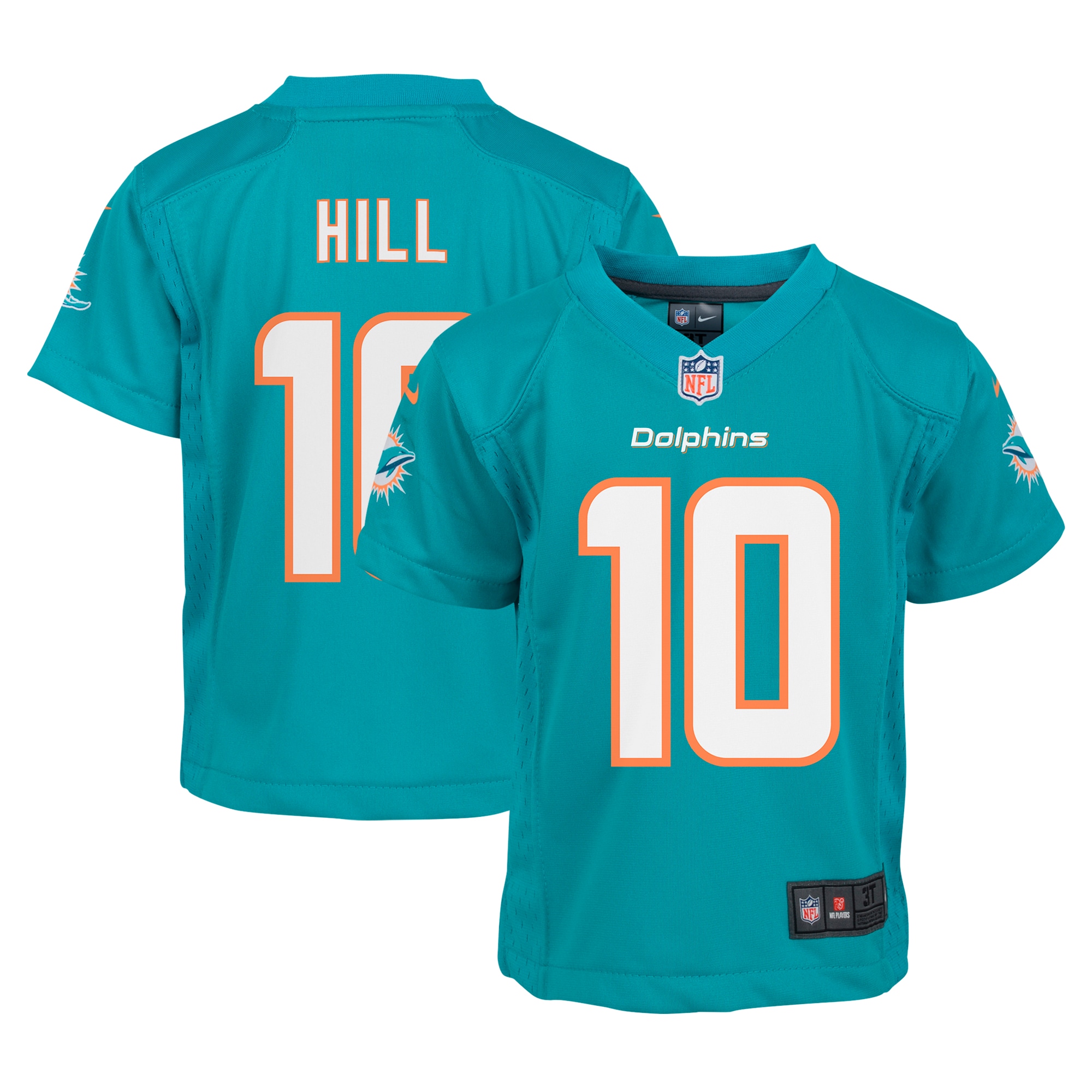 Infant Miami Dolphins Tyreek Hill Aqua Player Game Jersey JS5822 Saliibo