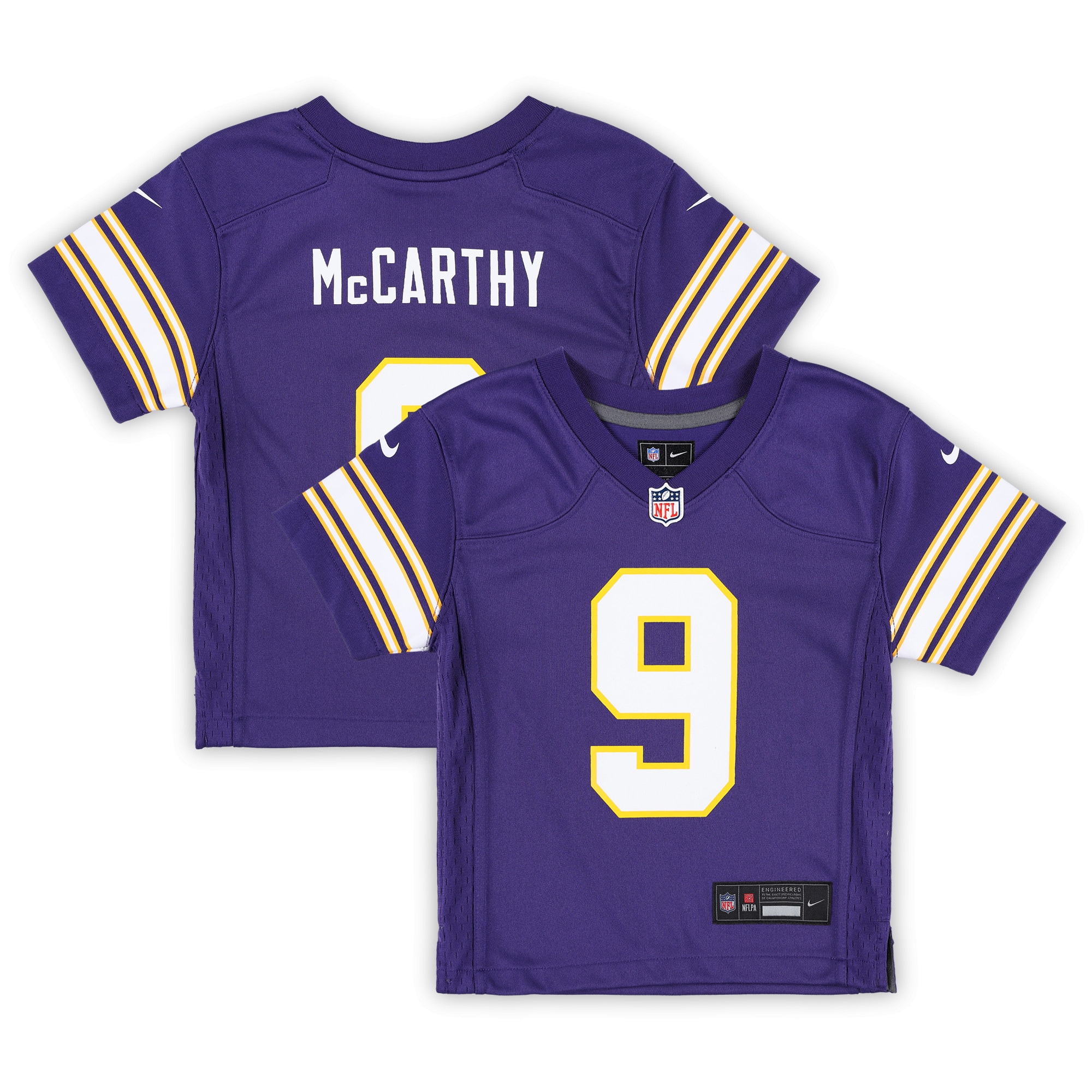Infant Minnesota Vikings J.J. McCarthy Purple Alternate Player Game Jersey JS9231 Saliibo