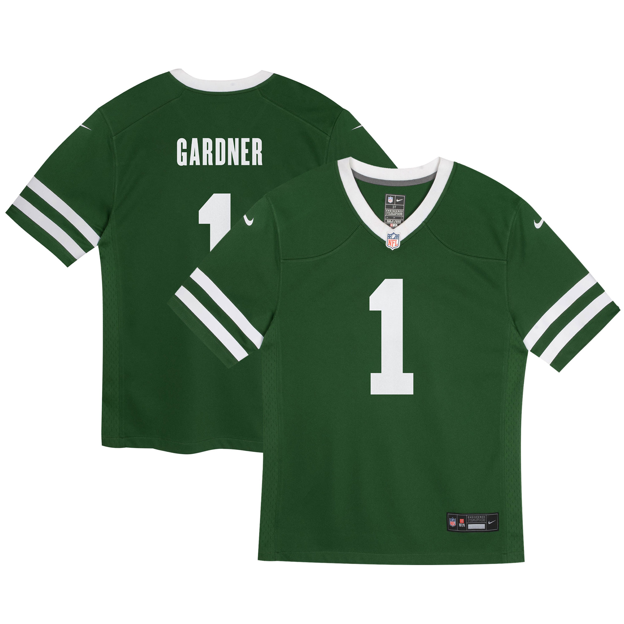 Infant New York Jets Ahmad Sauce Gardner Legacy Green Game Jersey JS6916 Saliibo