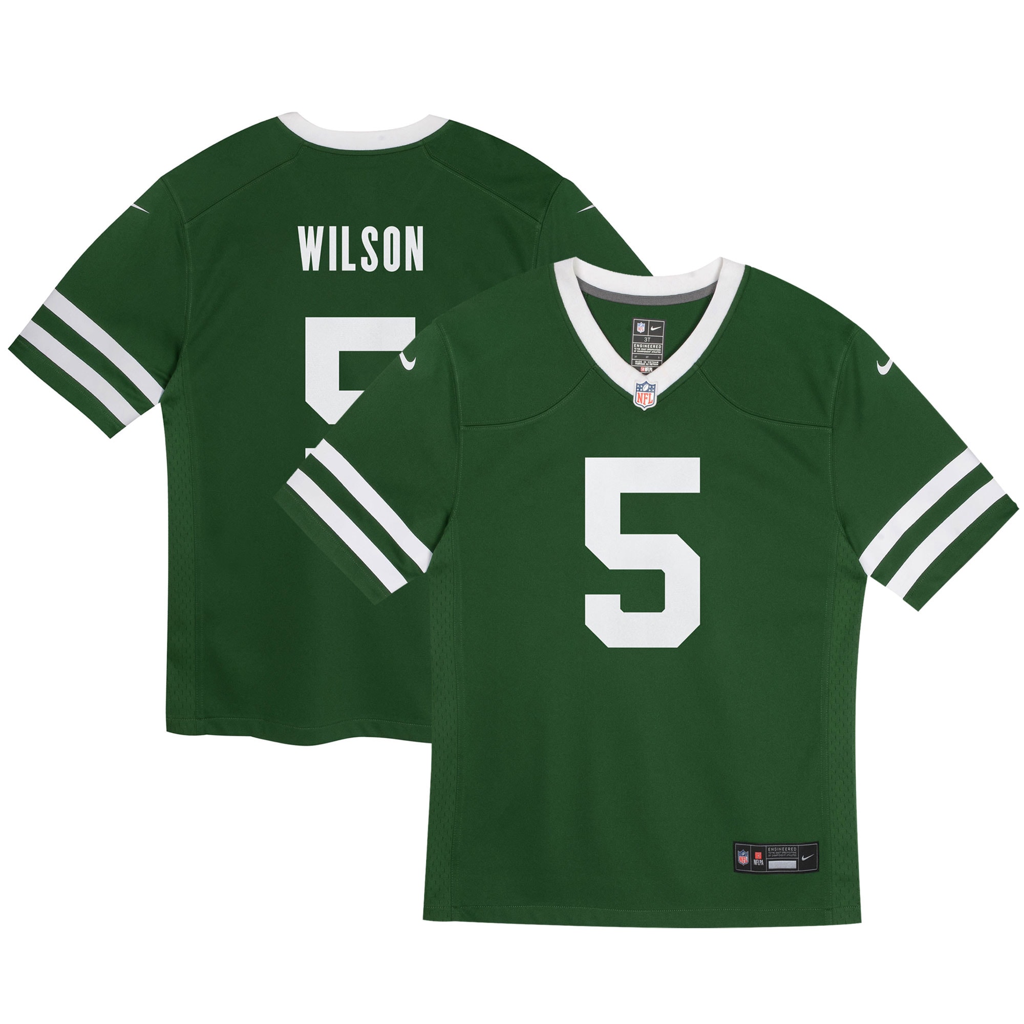 Infant New York Jets Garrett Wilson Legacy Green Game Jersey JS1543 Saliibo