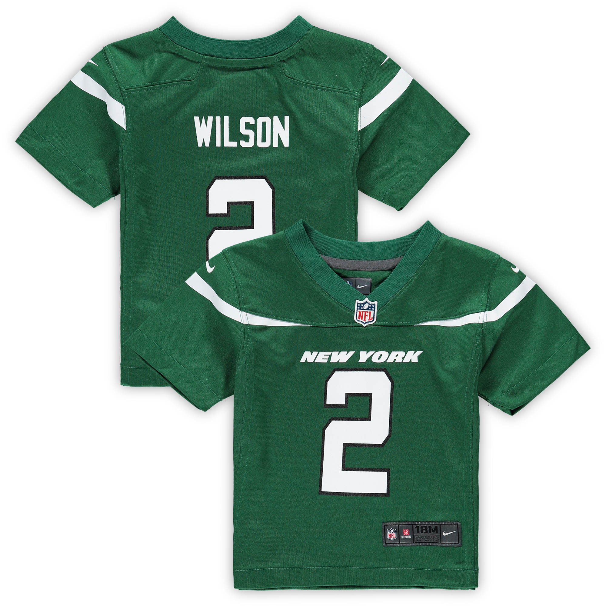 Infant New York Jets Zach Wilson Gotham Green Game Jersey JS8746 Saliibo
