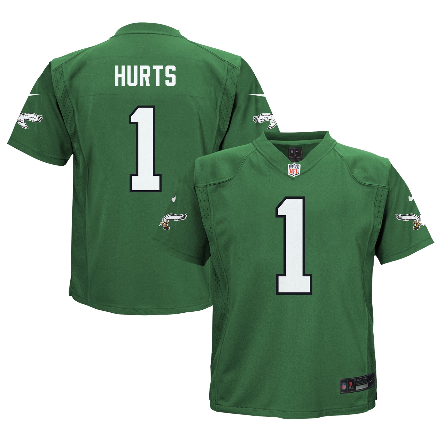 Infant Philadelphia Eagles Jalen Hurts Kelly Green Alternate Game Jersey JS7488 Saliibo