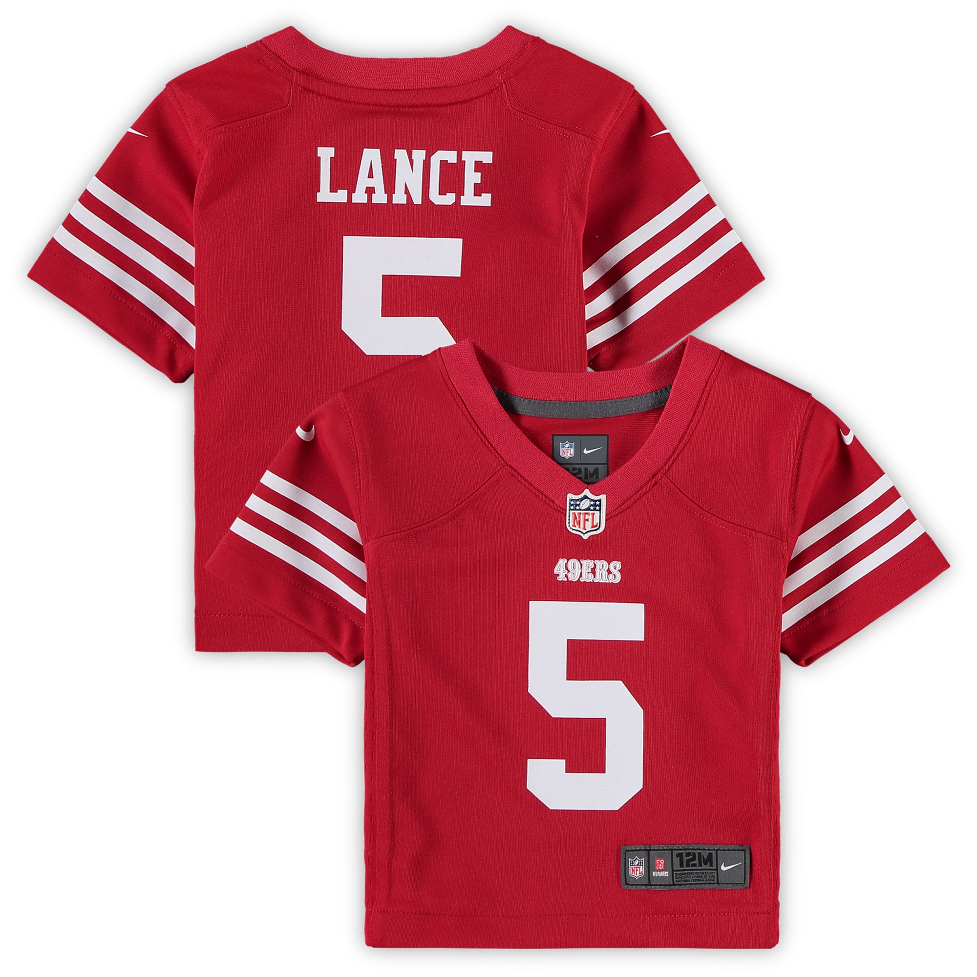Infant San Francisco 49ers Trey Lance Scarlet Player Game Jersey JS6164 Saliibo