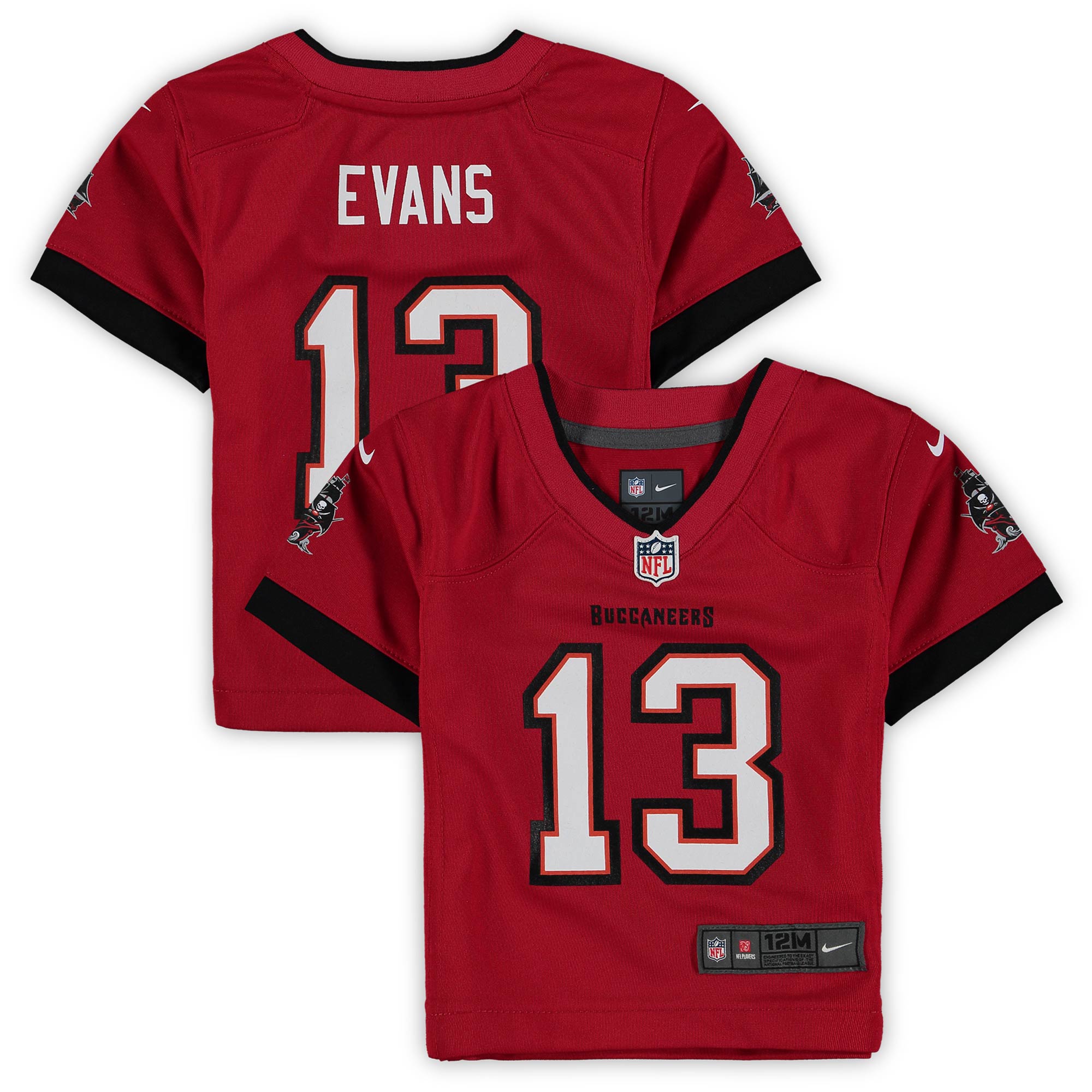 Infant Tampa Bay Buccaneers Mike Evans Red Game Jersey JS8774 Saliibo