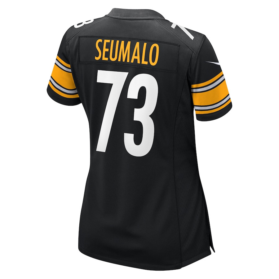 Isaac Seumalo 73 Pittsburgh Steelers Women's Game Jersey - Black JS9491 Saliibo - Image 3