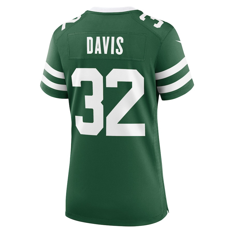 Isaiah Davis 32 New York Jets Women's Team Game Jersey - Legacy Green JS6194 Saliibo - Image 3