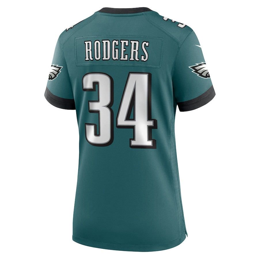 Isaiah Rodgers 34 Philadelphia Eagles Women's Team Game Jersey - Midnight Green JS9243 Saliibo - Image 3