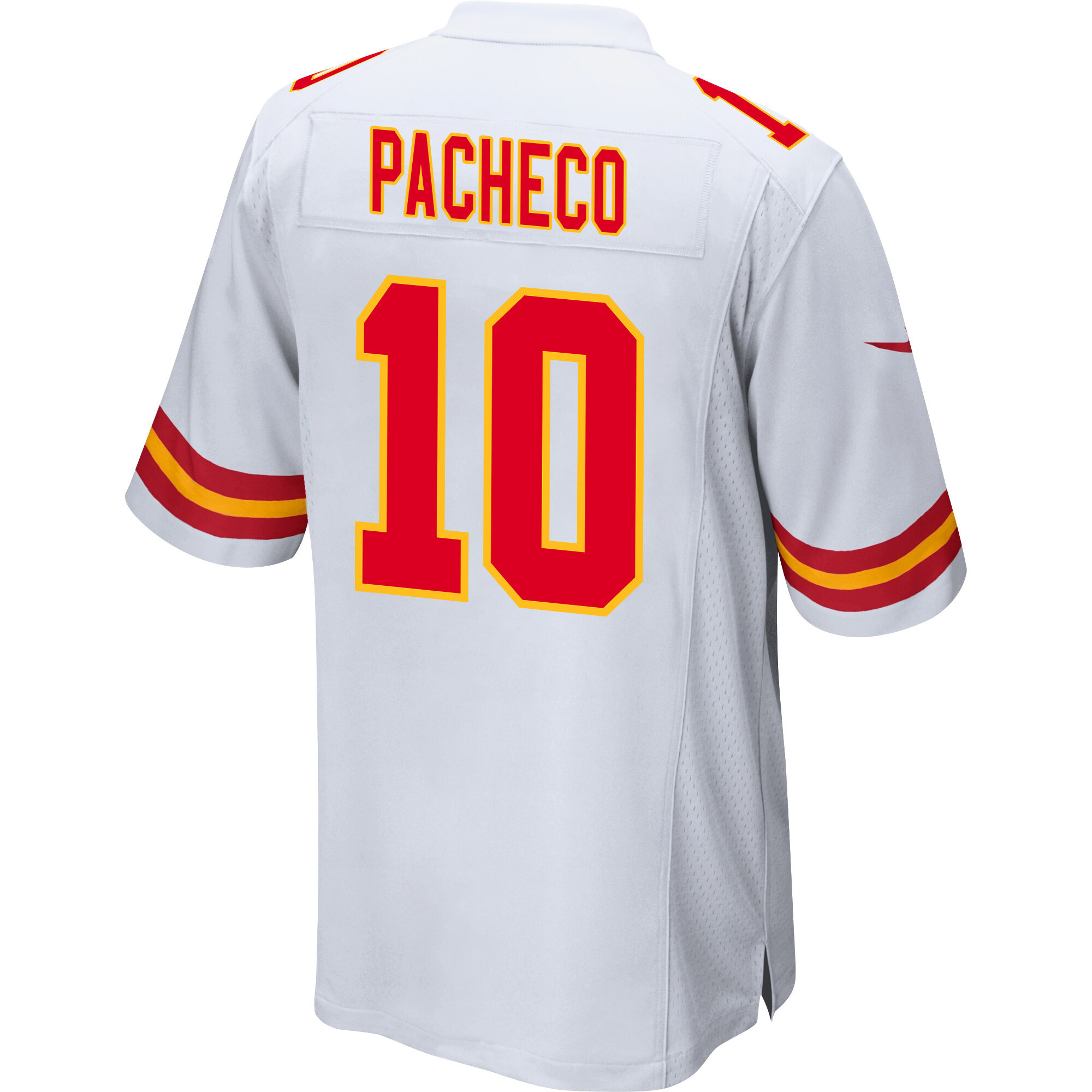 Isiah Pacheco 10 Kansas City Chiefs AFC Champions Patch Game Men Jersey - White JS4911 Saliibo - Image 3