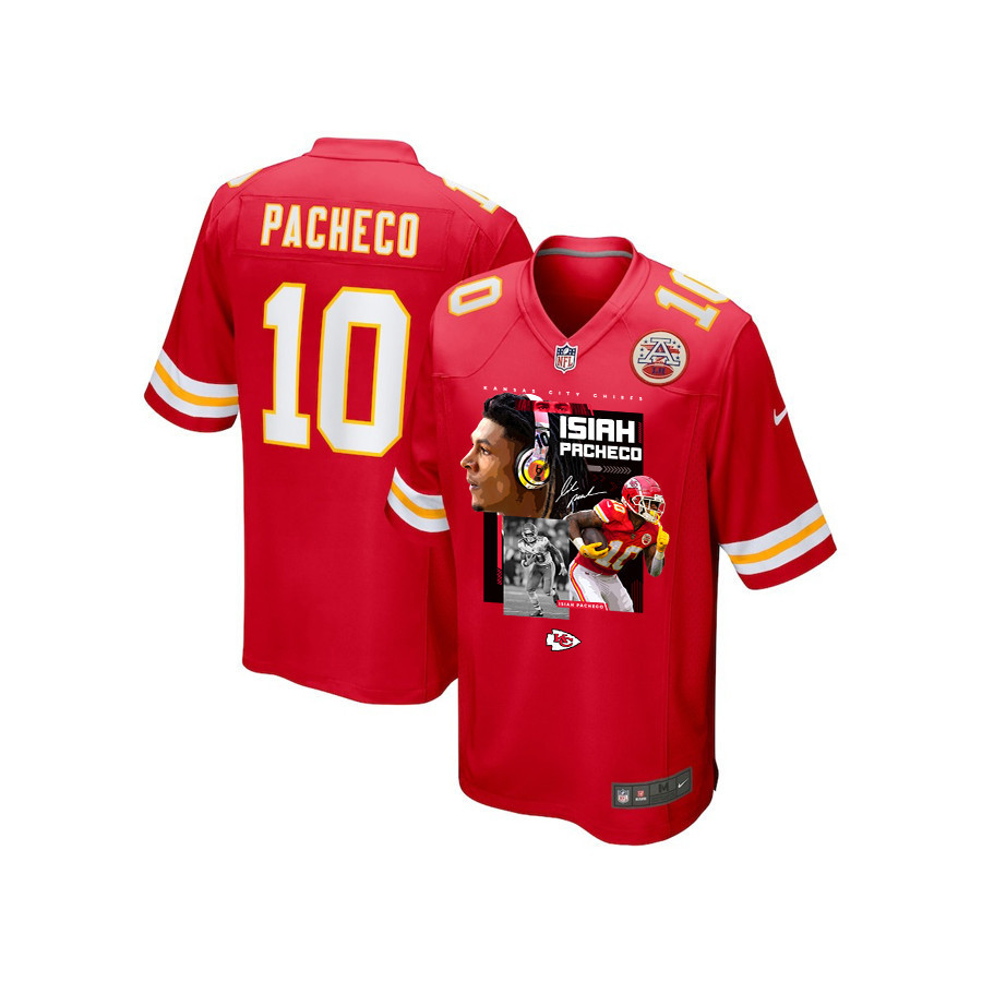 Isiah Pacheco 10 Kansas City Chiefs Pachinko Machine Game YOUTH Jersey - Red JS4920 Saliibo