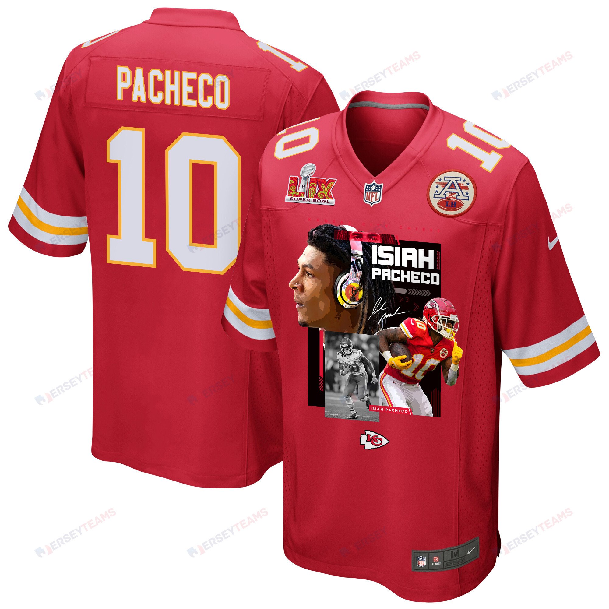 Isiah Pacheco 10 Kansas City Chiefs Pop Up Game Men Jersey - Red JS8479 Saliibo