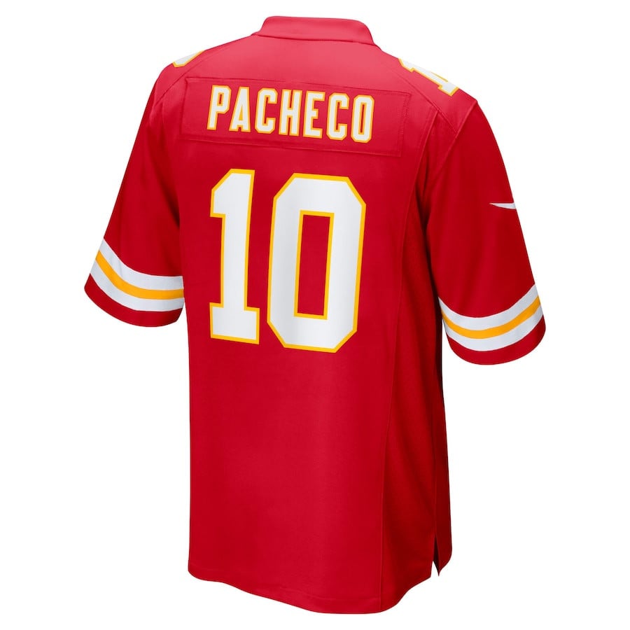 Isiah Pacheco 10 Kansas City Chiefs Super Bowl LIX Game Jersey - Red JS4840 Saliibo - Image 3