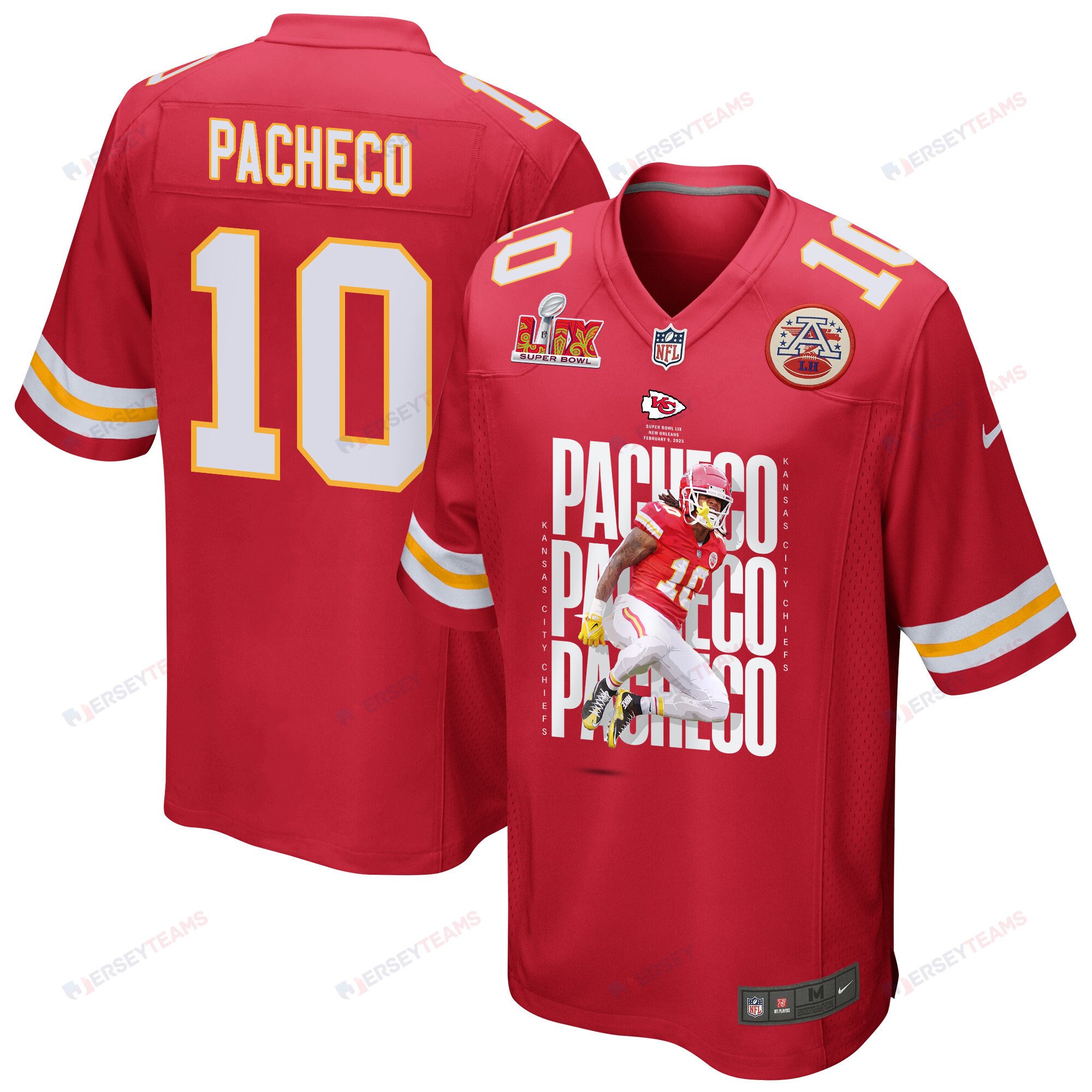 Isiah Pacheco 10 Kansas City Chiefs The Best Player Game Men Jersey - Red JS1608 Saliibo