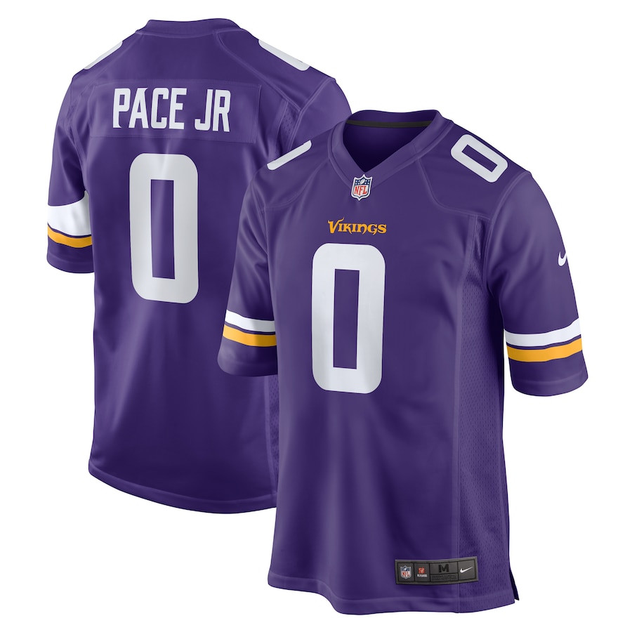 Ivan Pace Jr 0 Minnesota Vikings Game Men Jersey - Purple JS6228 Saliibo