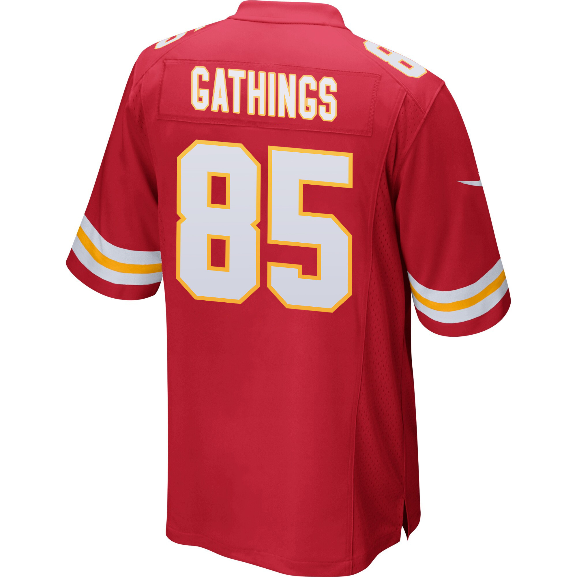 Izaiah Gathings 85 Kansas City Chiefs AFC Champions Patch Game Men Jersey - Red JS1834 Saliibo - Image 3