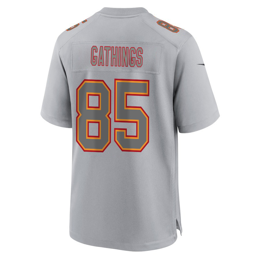Izaiah Gathings 85 Kansas City Chiefs Super Bowl LVIII Champions 4X Atmosphere Fashion Game Men Jersey - Gray JS2670 Saliibo - Image 3