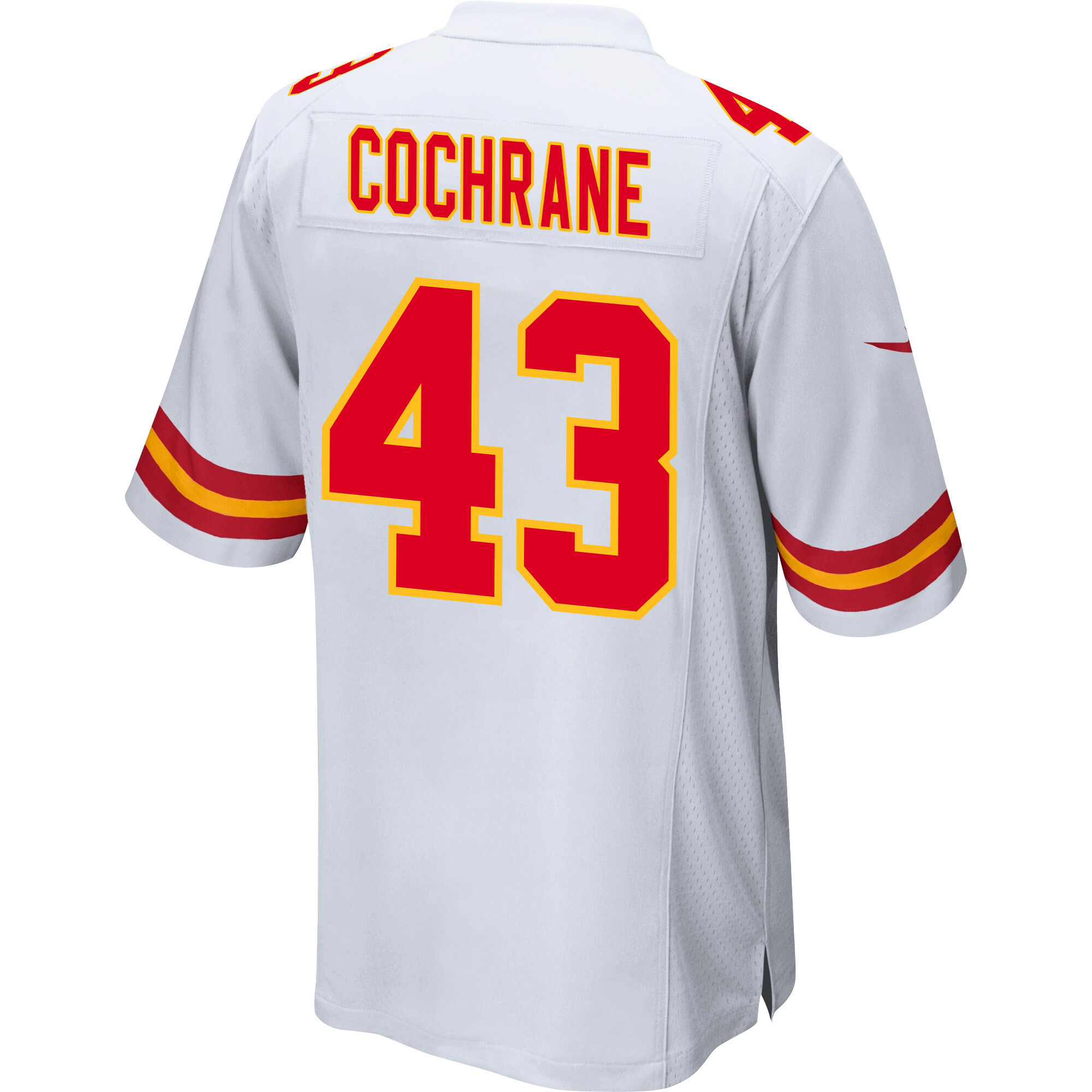 Jack Cochrane 43 Kansas City Chiefs AFC Champions Patch Game Men Jersey - White JS4460 Saliibo - Image 3