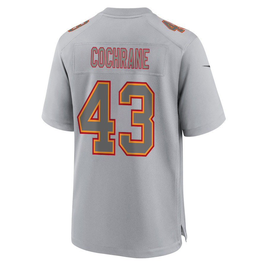 Jack Cochrane 43 Kansas City Chiefs Super Bowl LVIII Champions 4X Atmosphere Fashion Game Men Jersey - Gray JS6007 Saliibo - Image 3