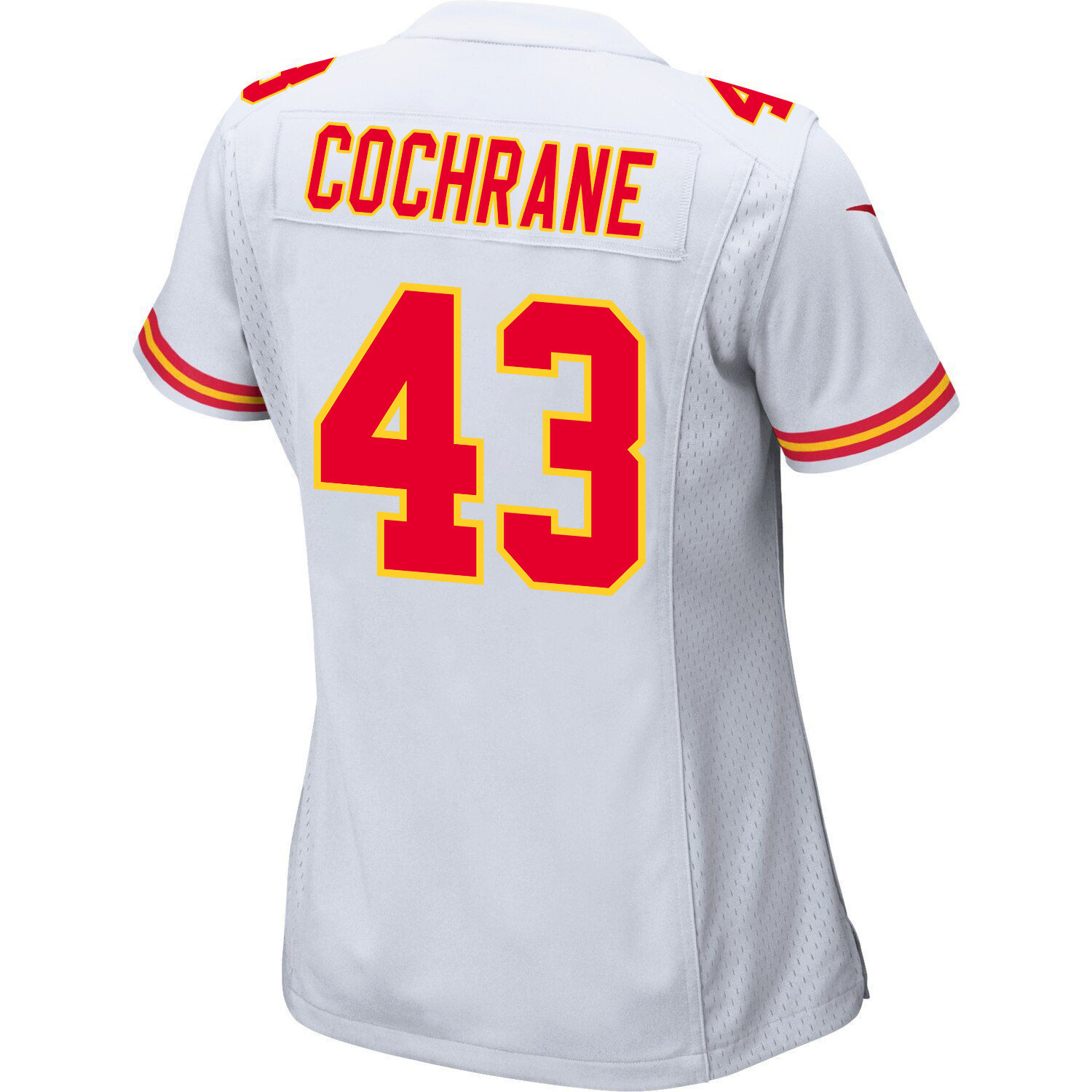 Jack Cochrane 43 Kansas City Chiefs Super Bowl LVIII Champions 4X Game Women Jersey - White JS9834 Saliibo - Image 3