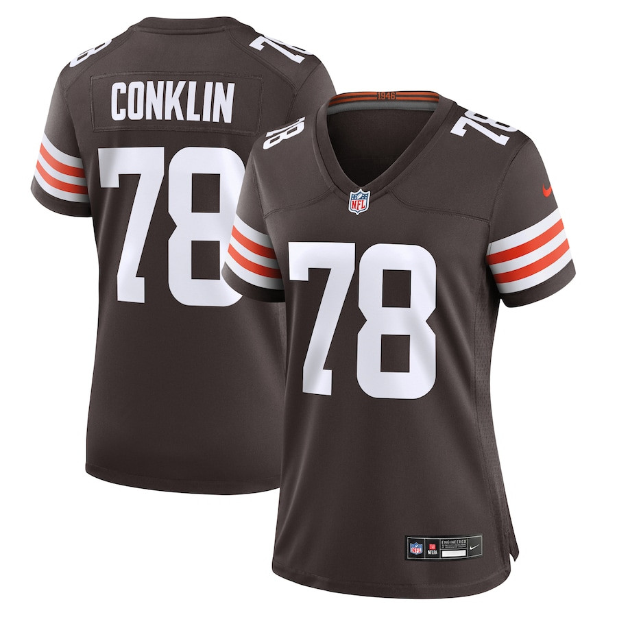 Jack Conklin 78 Cleveland Browns Women's Game Jersey - Brown JS9218 Saliibo
