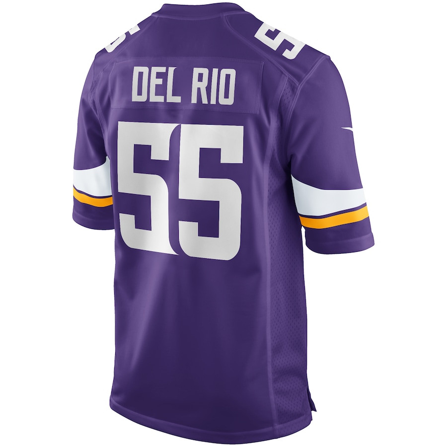 Jack Del Rio 55 Minnesota Vikings Men Game Retired Jersey - Purple JS9793 Saliibo - Image 3