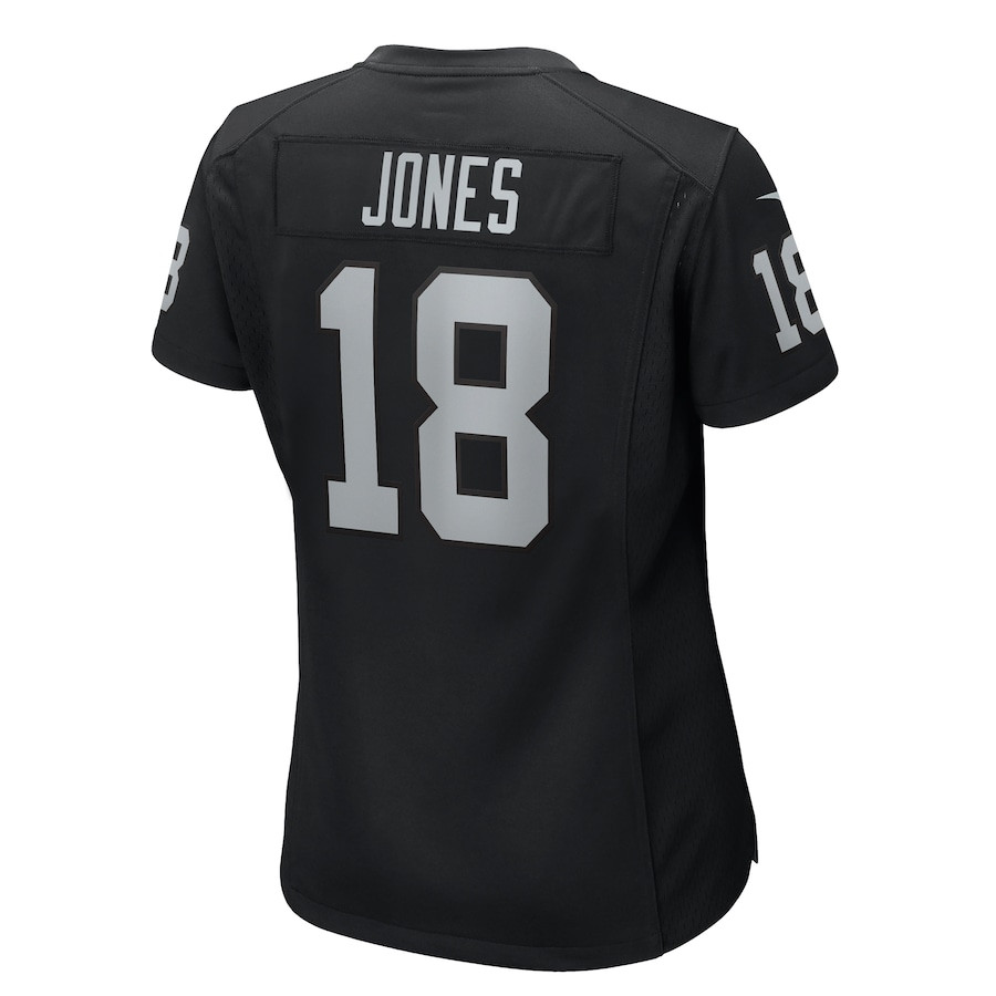 Jack Jones 18 Las Vegas Raiders Women's Game Jersey - Black JS4301 Saliibo - Image 3