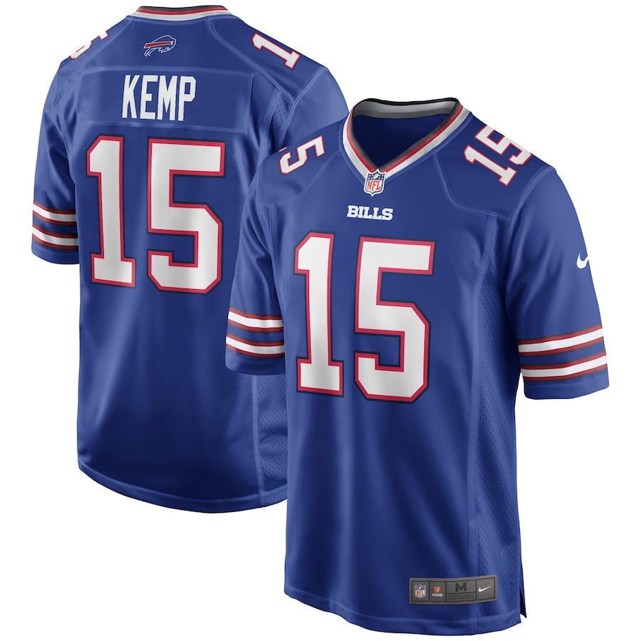 Jack Kemp 15 Buffalo Bills Men Game Retired Jersey - Royal JS7490 Saliibo