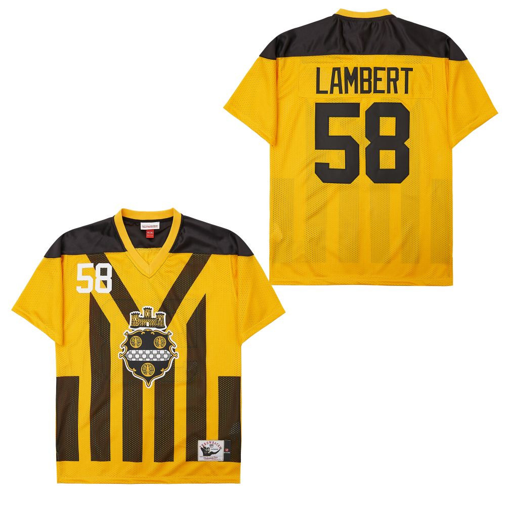 Jack Lambert 58 Pittsburgh Steelers Retro Throwback Legacy Men Jersey - Black/Yellow JS1132 Saliibo