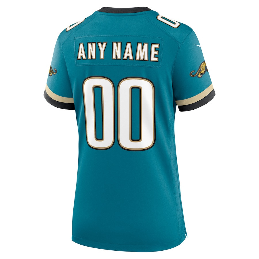 Jacksonville Jaguars Women's Prowler Throwback Game Custom Jersey - Teal JS7148 Saliibo - Image 3
