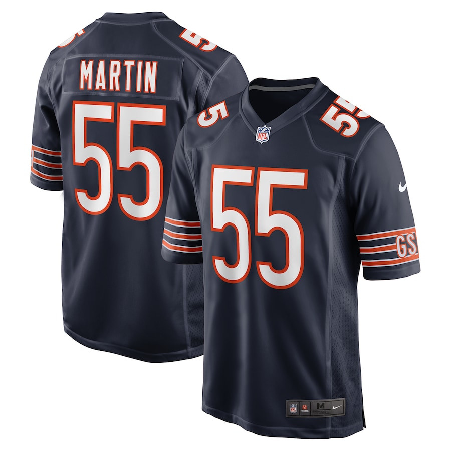Jacob Martin 55 Chicago Bears Game Men Jersey - Navy JS4039 Saliibo