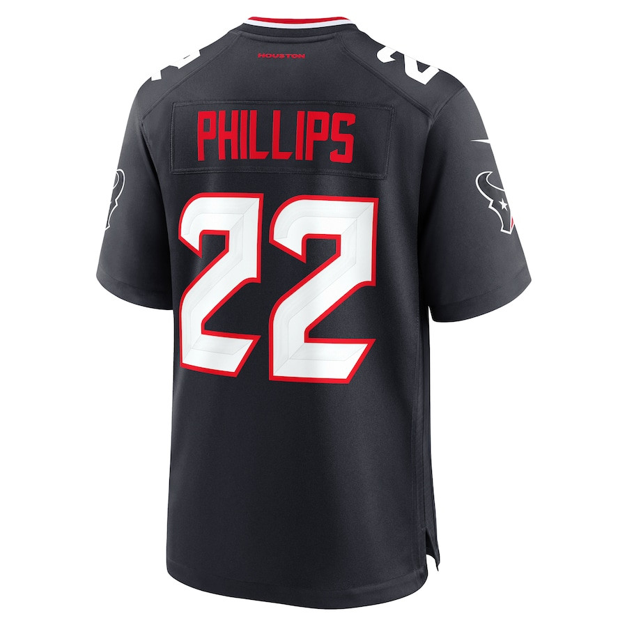 Jacob Phillips 22 Houston Texans Game Men Jersey - Navy JS5480 Saliibo - Image 3
