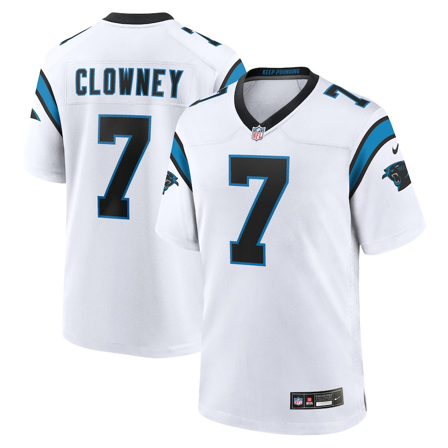 Jadeveon Clowney 7 Carolina Panthers Game Men Jersey - White JS9356 Saliibo