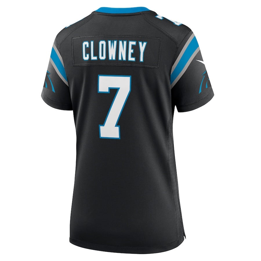 Jadeveon Clowney 7 Carolina Panthers Game Women Jersey - Black JS9108 Saliibo - Image 3