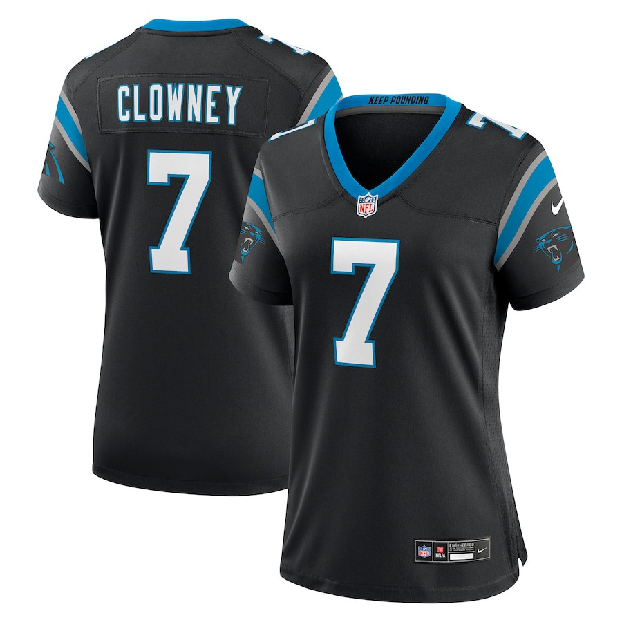 Jadeveon Clowney 7 Carolina Panthers Game Women Jersey - Black JS9108 Saliibo