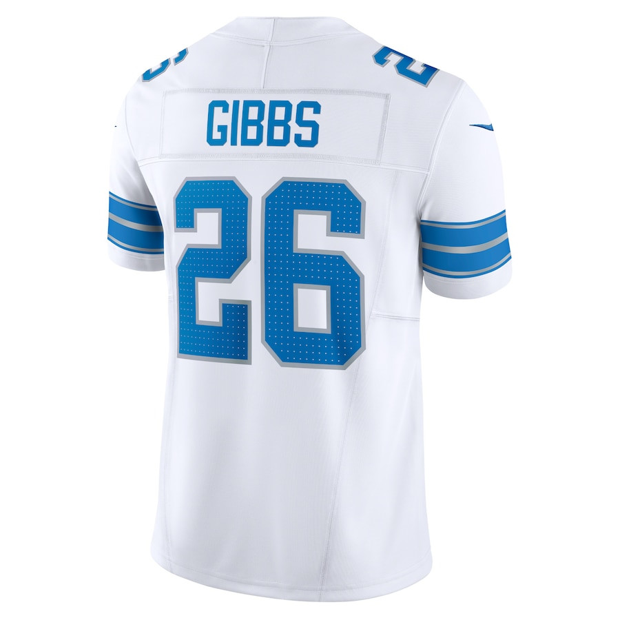 Jahmyr Gibbs 26 Detroit Lions Vapor F.U.S.E. Limited Jersey - White JS8968 Saliibo - Image 3