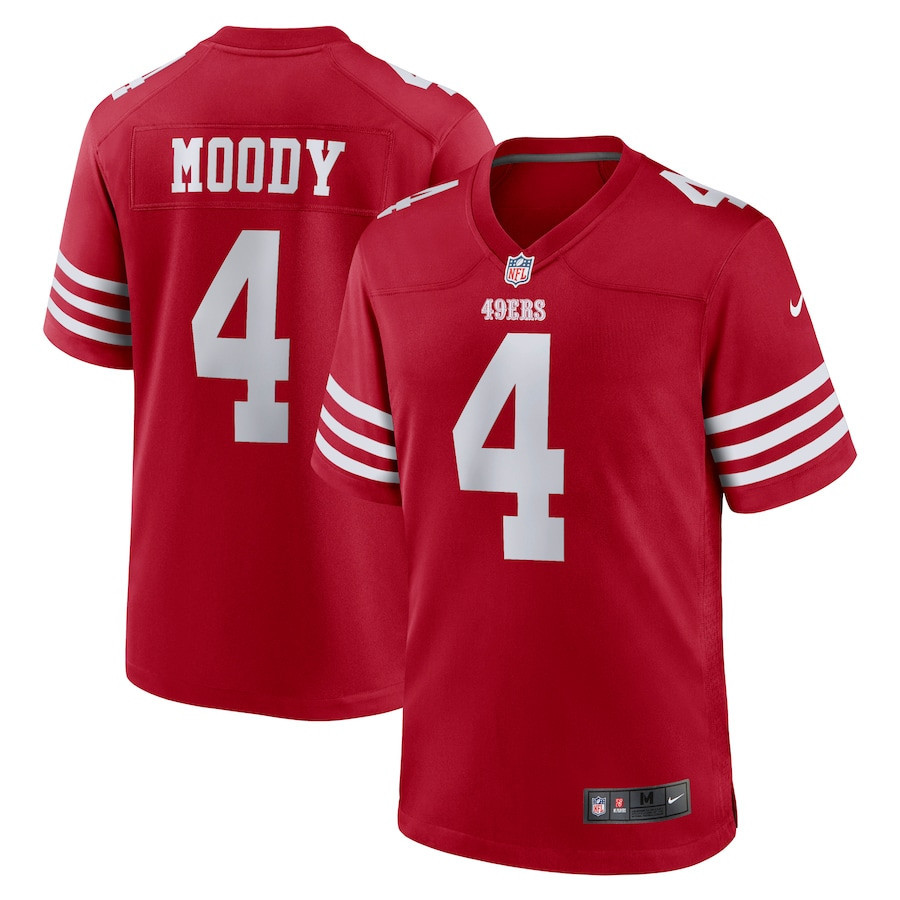 Jake Moody 4 San Francisco 49ers Game Men Jersey - Scarlet JS7438 Saliibo