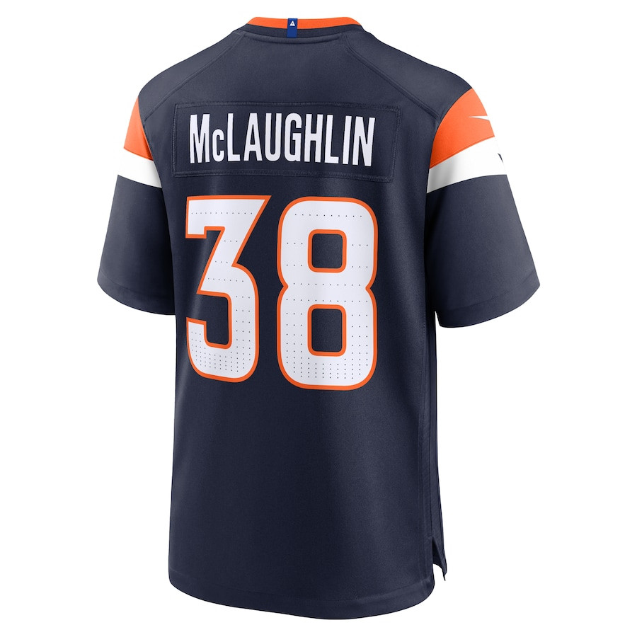 Jaleel McLaughlin 38 Denver Broncos Alternate Game Men Jersey - Navy JS7185 Saliibo - Image 3