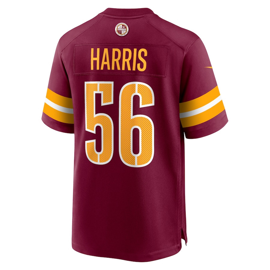 Jalen Harris 56 Washington Commanders Game Men Jersey - Burgundy JS7230 Saliibo - Image 3