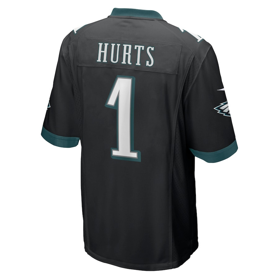 Jalen Hurts 1 Philadelphia Eagles Men Game Jersey - Black JS4569 Saliibo - Image 3