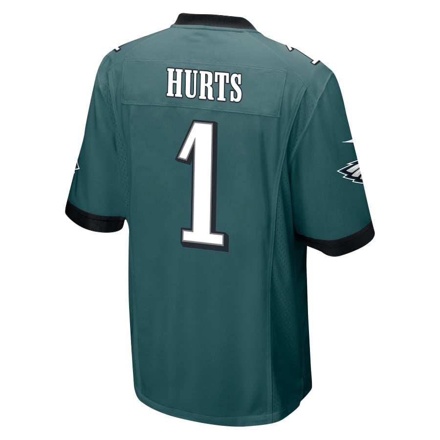 Jalen Hurts 1 Philadelphia Eagles 'The Hurtsbreakers' Game Men Jersey - Midnight Green JS8716 Saliibo - Image 3
