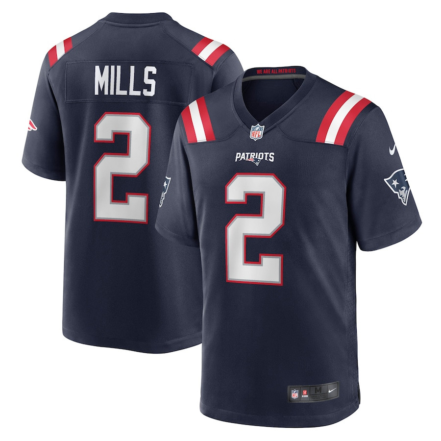 Jalen Mills 2 New England Patriots Men Game Jersey - Navy JS8776 Saliibo