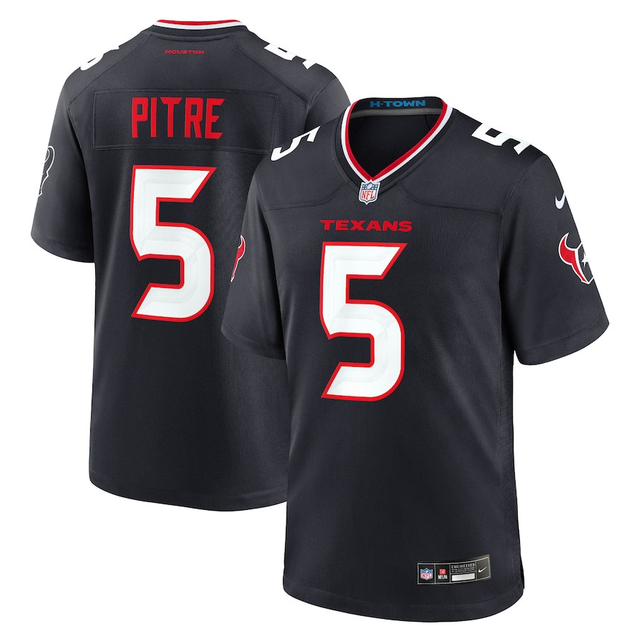 Jalen Pitre 5 Houston Texans Game Jersey - Men, Navy JS5234 Saliibo