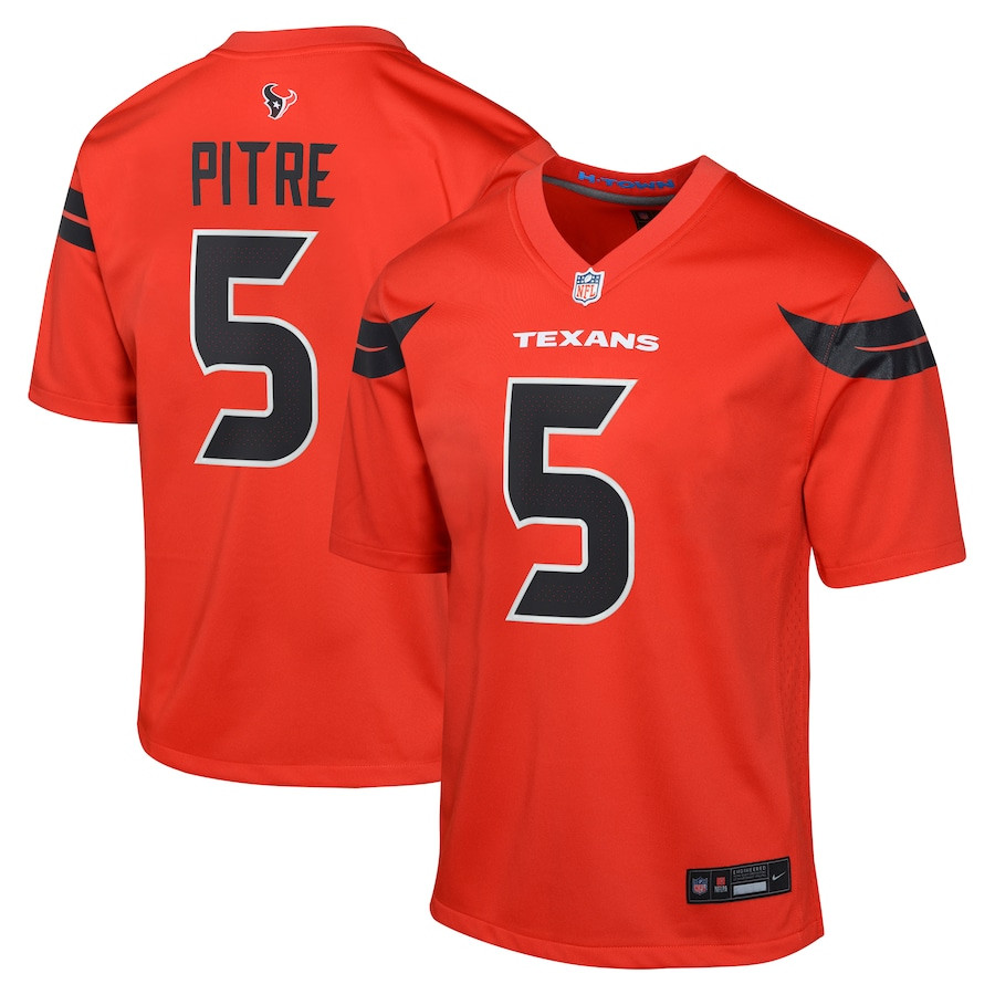 Jalen Pitre 5 Houston Texans Youth Alternate Game Jersey - Red JS3762 Saliibo