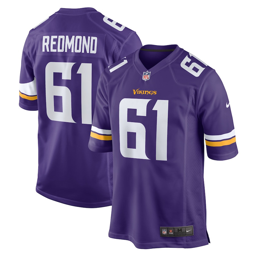 Jalen Redmond 61 Minnesota Vikings Game Men Jersey - Purple JS7497 Saliibo