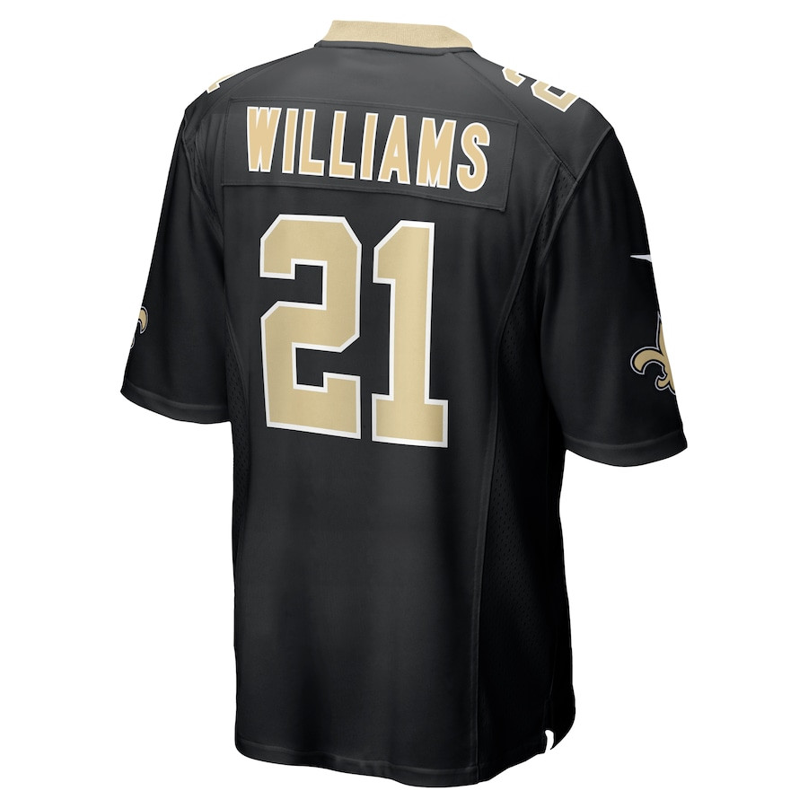 Jamaal Williams 21 New Orleans Saints Men Game Jersey - Black JS5866 Saliibo - Image 3