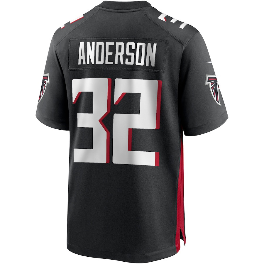 Jamal Anderson 32 Atlanta Falcons Men Game Retired Jersey - Black JS4653 Saliibo - Image 3